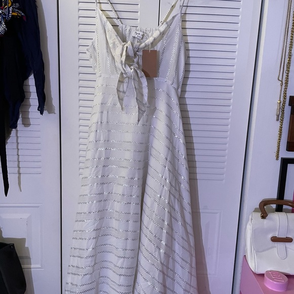 NWT RUJUTA SHETH STELLA DRESS in BONE L - Picture 9 of 15